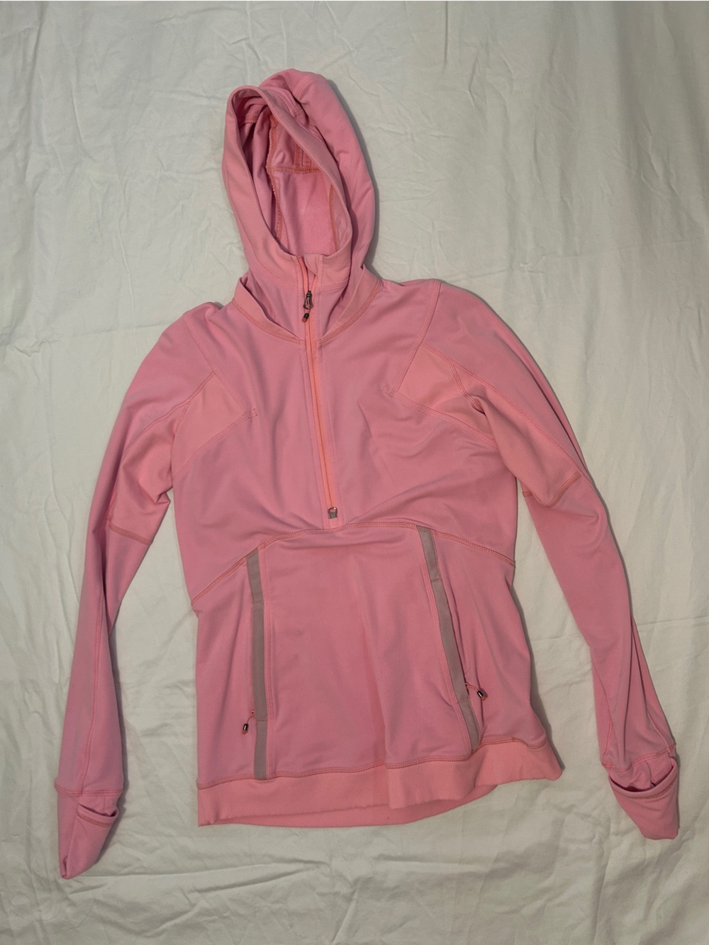 lululemon athletica Pink Half-Zip Hooded Pullover